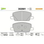 Valeo Bremsbelagsatz 302681 Valeo Bremsbelagsatz 302681