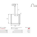 Kohlebürste, Starter JSX31-32 Kohlebürste, Starter JSX31-32