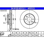 Bremsscheibe 24.0122-0313.1