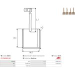 Kohlebürste, Starter BSX76 Kohlebürste, Starter BSX76