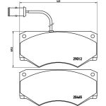 BREMBO Bremsklötze VA P A6 013 BREMBO Bremsklötze VA P A6 013