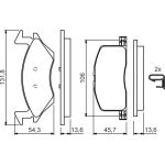 Bosch Bremsbelagsatz 0 986 424 264 Bosch Bremsbelagsatz 0 986 424 264