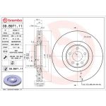 12 481 054 Bremsscheibe VA 09.B971.11 12 481 054 Bremsscheibe VA 09.B971.11