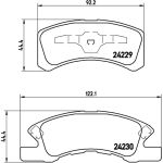 BREMBO Bremsklötze VA P 16 011 BREMBO Bremsklötze VA P 16 011