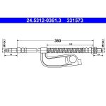 ATE Bremsschlauch 24.5312-0361.3 ATE Bremsschlauch 24.5312-0361.3