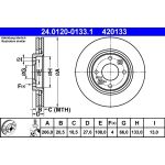 Bremsscheibe Peugeot P. 206/305/306/405/Partner 82 24.0120-0133.1 Bremsscheibe Peugeot P. 206/305/306/405/Partner 82 24.0120-0133.1