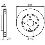 Bosch Bremsscheibe Vorderachse 0 986 478 170 Bosch Bremsscheibe Vorderachse 0 986 478 170