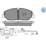 025 224 2020/PD MEYLE Scheibenbremsbelagsatz 025 224 2020/PD MEYLE Scheibenbremsbelagsatz