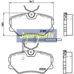Japanparts Bremsbeläge PA-0637AF Japanparts Bremsbeläge PA-0637AF