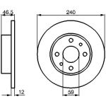 Bosch Bremsscheibe Vorderachse 0 986 478 353 Bosch Bremsscheibe Vorderachse 0 986 478 353