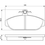 Bosch Bremsbelagsatz 0 986 467 400 Bosch Bremsbelagsatz 0 986 467 400