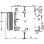 ACP 864 000P MAHLE Klimakompressor 864 000P, 12 V, 7VS16ic, R1234yf/R134a – u. a. für Ford Focus II (DA_, HCP, DP), II Turnier FFS, DS), II Kasten/Kombi – OE Nummer 1333040 - l ACP 864 000P MAHLE Klimakompressor 864 000P, 12 V, 7VS16ic, R1234yf/R134a – u. a. für Ford Focus II (DA_, HCP, DP), II Turnier FFS, DS), II Kasten/Kombi – OE Nummer 1333040 - l