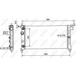 Kühler, Motorkühlung 50552 Kühler, Motorkühlung 50552
