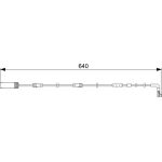 Bosch Bremsbelagverschleißsensor 1987473045 Bosch Bremsbelagverschleißsensor 1987473045