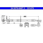 ATE Bremsschlauch 24.5270-0497.3 ATE Bremsschlauch 24.5270-0497.3