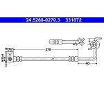 ATE Bremsschlauch 24.5268-0270.3 ATE Bremsschlauch 24.5268-0270.3
