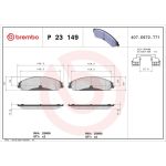BREMBO Bremsklötze VA P 23 149 BREMBO Bremsklötze VA P 23 149