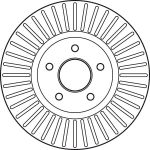 Bremsscheibe Ford P. Mondeo 1,6-2,5 07-15 Gewinde 13,7 DF6019S Bremsscheibe Ford P. Mondeo 1,6-2,5 07-15 Gewinde 13,7 DF6019S