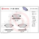 BREMBO Bremsklötze Xtra VA P 59 051X BREMBO Bremsklötze Xtra VA P 59 051X