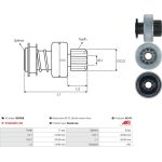 Freilaufgetriebe, Anlasser SD3058