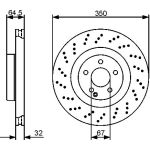 Bremsscheibe VA 0 986 479 412 Bremsscheibe VA 0 986 479 412