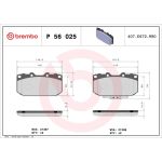 BREMBO Bremsklötze VA P 56 025 BREMBO Bremsklötze VA P 56 025