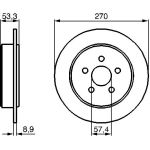 Bremsscheibe HA 0 986 478 514 Bremsscheibe HA 0 986 478 514