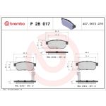 BREMBO Bremsklötze HA P 28 017 BREMBO Bremsklötze HA P 28 017
