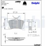 Delphi Bremsbelagsatz LP571