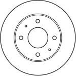 Bremsscheibe Mitsubishi P. Carisma/Galant/Space Star/Space Wagon 87-04 DF4081 Bremsscheibe Mitsubishi P. Carisma/Galant/Space Star/Space Wagon 87-04 DF4081