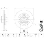 Bremsscheibe 0 986 479 015 Bremsscheibe 0 986 479 015