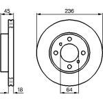 Bremsscheibe VA 0 986 478 572 Bremsscheibe VA 0 986 478 572