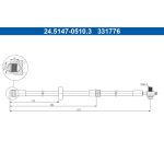 ATE Bremsschlauch 24.5147-0510.3 ATE Bremsschlauch 24.5147-0510.3