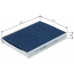Aktivkohleinnenraumfilter 0 986 628 642 Aktivkohleinnenraumfilter 0 986 628 642