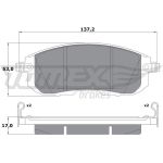 TOMEX brakes Bremsbelagsatz, Scheibenbremse TX 17-56 TOMEX brakes Bremsbelagsatz, Scheibenbremse TX 17-56