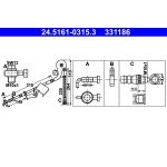 ATE Bremsschlauch 24.5161-0315.3 ATE Bremsschlauch 24.5161-0315.3