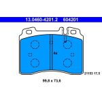 Bremsbelagsatz Db P. W124/W201/W210 90-02 13.0460-4201.2 Bremsbelagsatz Db P. W124/W201/W210 90-02 13.0460-4201.2