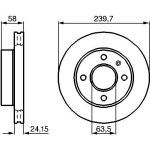 Bremsscheibe VA 0 986 478 148 Bremsscheibe VA 0 986 478 148