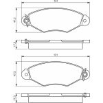 BOSCH Bremsbelagsatz, Scheibenbremse 0 986 495 235 BOSCH Bremsbelagsatz, Scheibenbremse 0 986 495 235