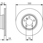 Bremsscheibe 0 986 479 A06 Bremsscheibe 0 986 479 A06