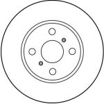 Bremsscheibe Toyota P. Corolla DF2658 Bremsscheibe Toyota P. Corolla DF2658