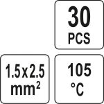 Wärmeschrumpfbares Zinn, 1,5û2,5 mm2, 30 Stück YT-81442