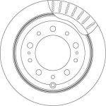 Bremsscheibe Toyota T. Landcr. 4.2Td 98 DF4483 Bremsscheibe Toyota T. Landcr. 4.2Td 98 DF4483
