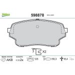 Valeo Bremsbelagsatz 598878 Valeo Bremsbelagsatz 598878