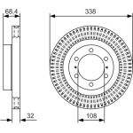 Bremsscheibe 0 986 479 A65