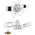 NRF Kühlmittelthermostat 725009 NRF Kühlmittelthermostat 725009