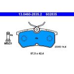 Bremsbelagsatz Ford T. Focus 1.4-2.0 16V 98-04 13.0460-2835.2 Bremsbelagsatz Ford T. Focus 1.4-2.0 16V 98-04 13.0460-2835.2