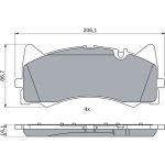 Bosch Bremsbelag 0 986 424 886 Bosch Bremsbelag 0 986 424 886