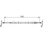 Bosch Handbremsseil 1987482540 Bosch Handbremsseil 1987482540