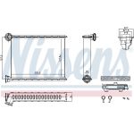 Nissens Heizungskühler PKW 707199 Nissens Heizungskühler PKW 707199